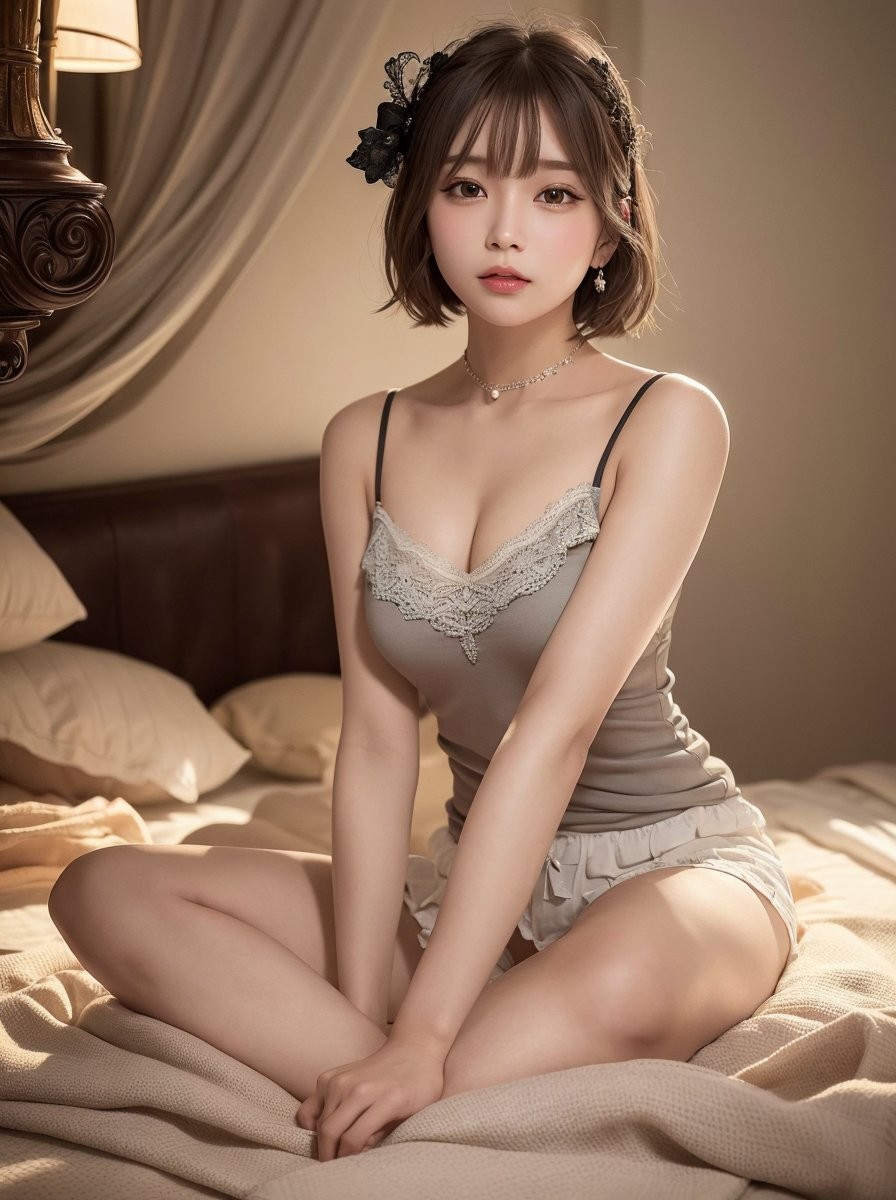AI绘制性感唯美的美少女图集6  可爱俏丽身材超级棒